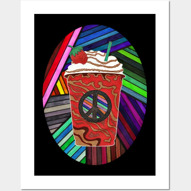 Psychedelic Frappuccino Wall Art by ARTWORKandBEYOND